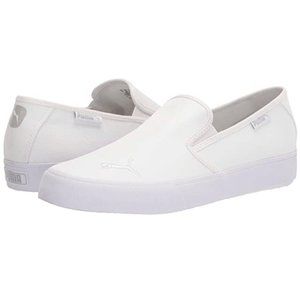 Puma Women's White Slip-On Sneakers